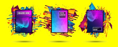 Fütüristik kare sanat tasarım