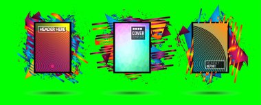 Fütüristik kare sanat tasarım