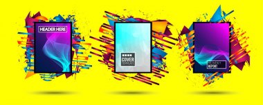 Fütüristik kare sanat tasarım