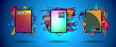 Fütüristik kare sanat tasarım