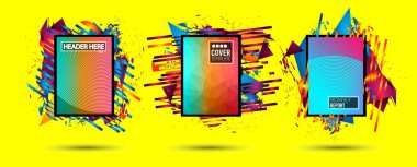 Fütüristik kare sanat tasarım