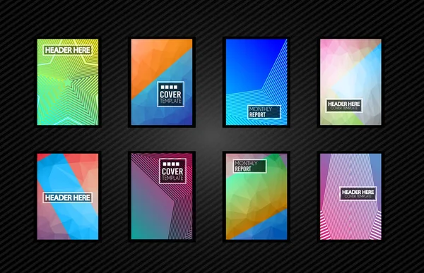 Broşür kapakları, fütüristik şablonları.