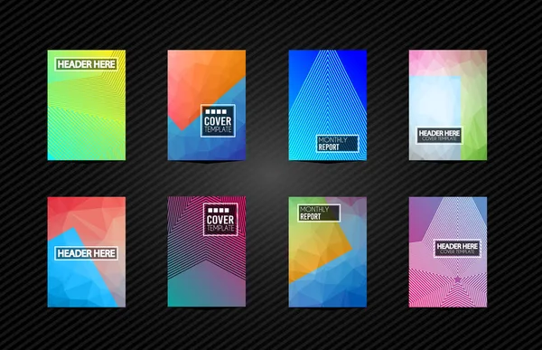 Broşür kapakları, fütüristik şablonları.