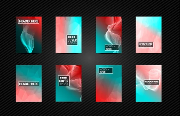 Broşür kapakları, fütüristik şablonları.