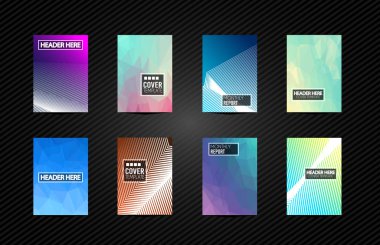 Broşür kapakları, fütüristik şablonları.