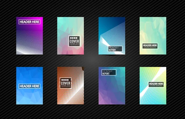 Broşür kapakları, fütüristik şablonları.