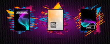 Fütüristik çerçeve sanat tasarım 