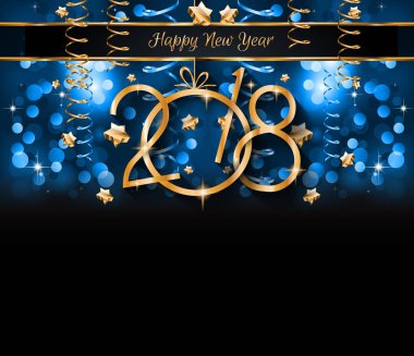 2018 mutlu yeni yıl tebrik kartı 