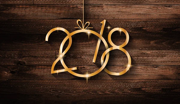 2018 Feliz Ano Novo fundo sazonal — Fotografia de Stock