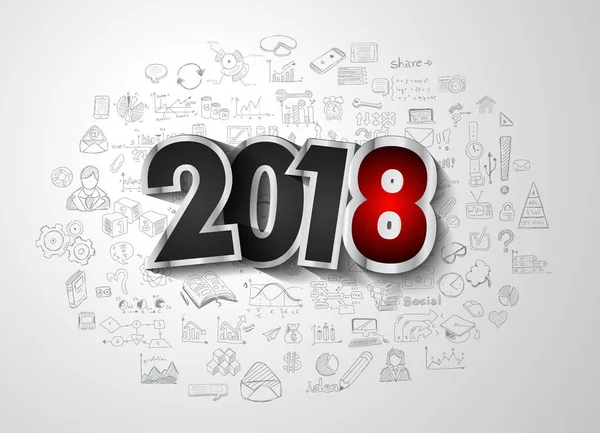 New Year Infographic — Stock Vector