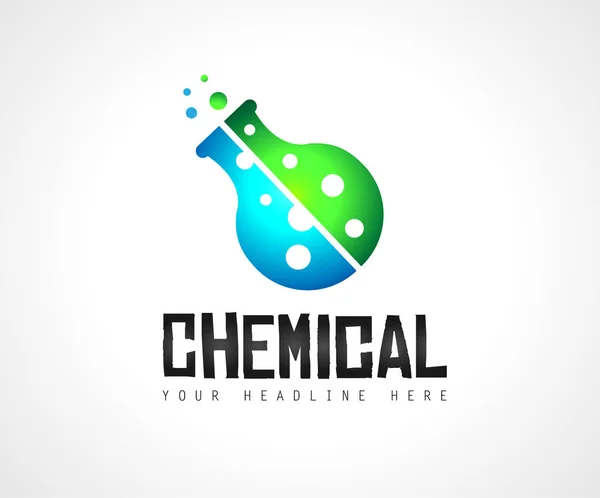 Δημιουργική χημική πολύχρωμο Logo — Διανυσματικό Αρχείο
