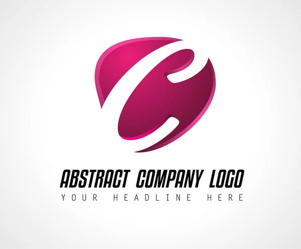 Kreatív logó C betű design — Stock Vector