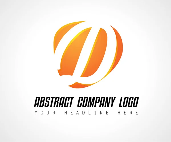 Design da letra D do logotipo criativo —  Vetores de Stock