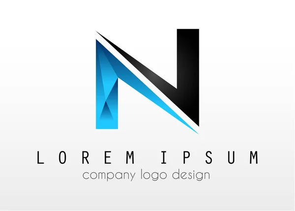Kreativa Logotypdesign bokstaven N — Stock vektor