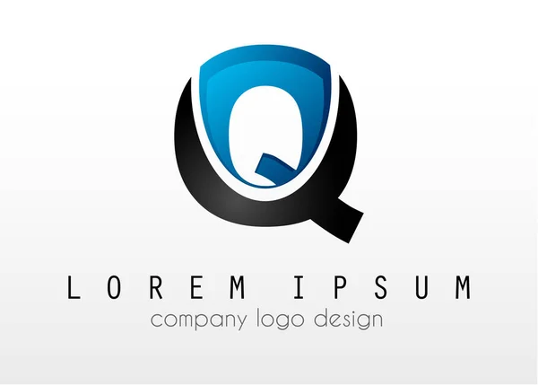 Desain huruf Q Creative Logo - Stok Vektor