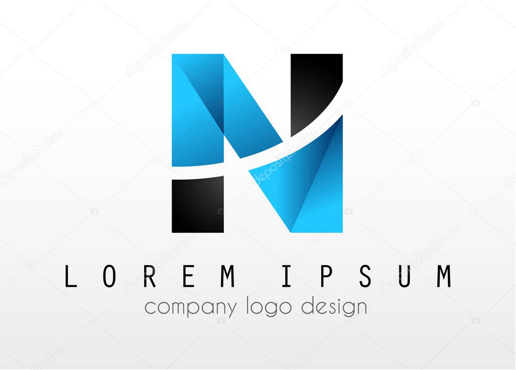 Creative Logo letter N design for brand identity, company profile or corporate logos with clean elegant and modern style.