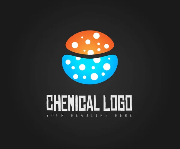 Creative chemické barevné Logo — Stockový vektor