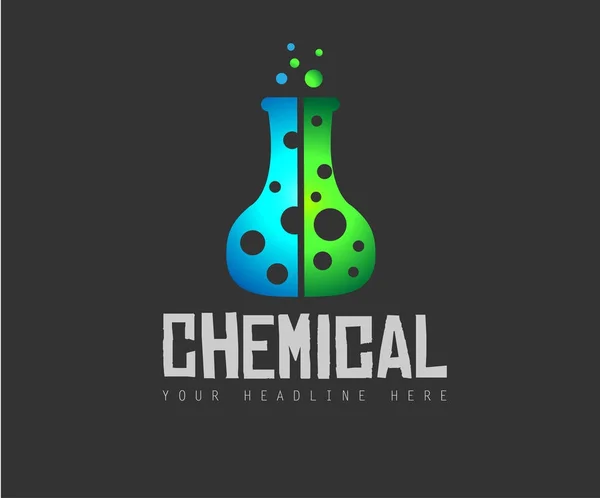 Creative Chemical Colorful  Logo — Stock Vector