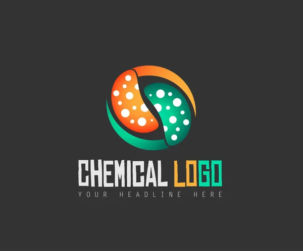 Креативний хімічний барвистий логотип — стоковий вектор