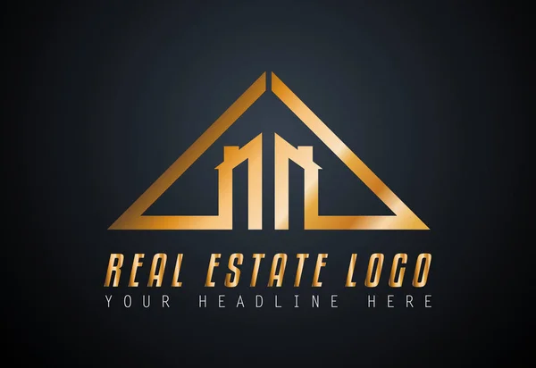 Creative Real Estate Logo — Stock Vector