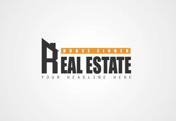 Creative Real Estate Logo — Stock Vector