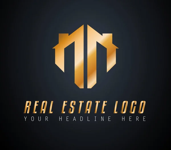 Logotipo imobiliário criativo — Vetor de Stock