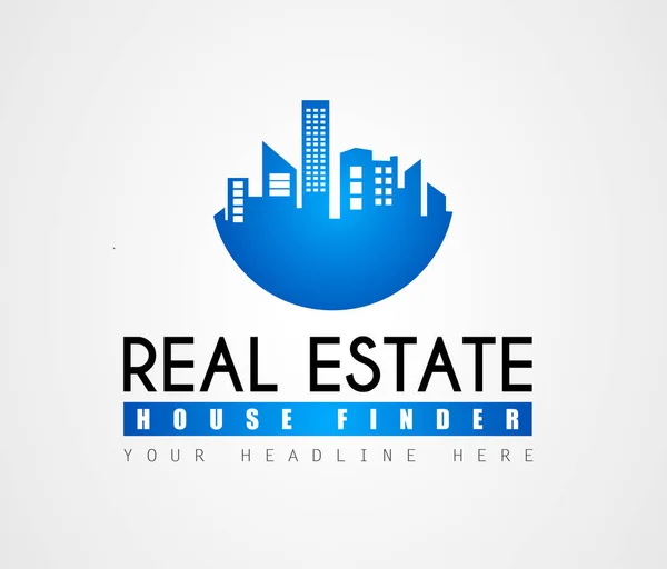 Logotipo imobiliário criativo —  Vetores de Stock