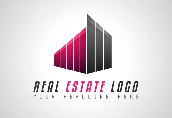 Creative Real Estate Logo — Stock Vector