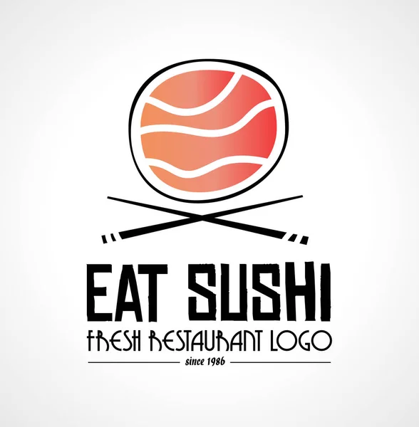 Sushi restaurace logo — Stockový vektor