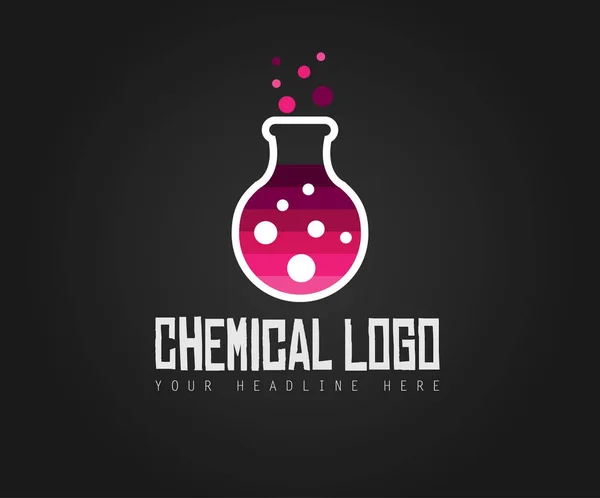 Creatieve chemische kleurrijke Logo — Stockvector