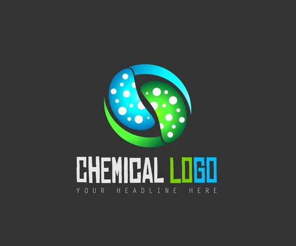크리에이 티브 화학 다채로운 로고 — 스톡 벡터
