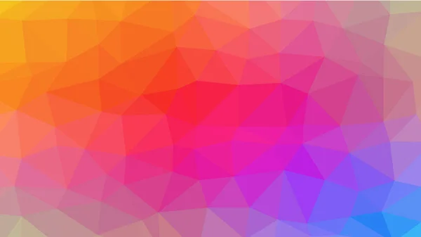 Πολυ Χαμηλό Αφηρημένα Φόντο Πολύχρωμα Τριγωνικά Πολύγωνα Ένα Λαμπρό Χρώματα — Διανυσματικό Αρχείο