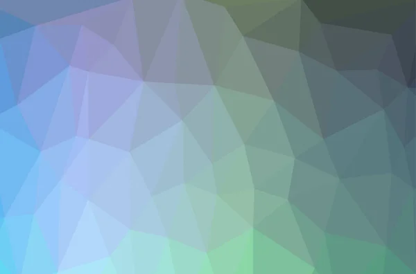 Låg Poly Abstrakt Bakgrund Med Färgglada Trekantiga Polygoner Med Lysande — Stock vektor