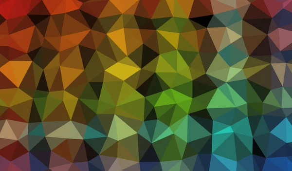 Low Poly Abstrakten Hintergrund Mit Bunten Dreieckigen Polygone Mit Einem — Stockvektor