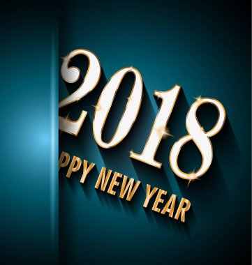 2018 mutlu yeni yıl arka plan mevsimlik el ilanları ve tebrik kartı veya Noel temalı davetler için