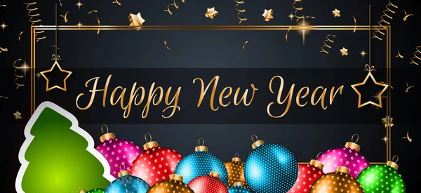 2018 Happy New Year Background Pentru Felicitări Pliante Sezoniere Sau — Vector de stoc