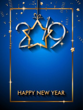 2018 mutlu yeni yıl arka plan mevsimlik el ilanları ve tebrik kartı veya Noel temalı davetler için
