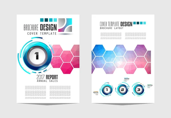 Brochure Template Flyer Design Depliant Cover Voor Zakelijke Doeleinden Elegante — Stockvector