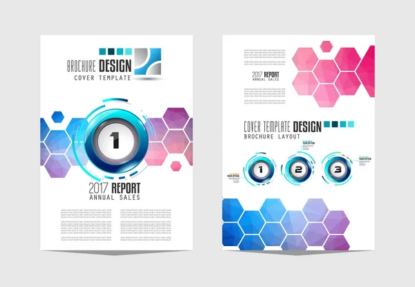 Brochure Template Flyer Design Depliant Cover Voor Zakelijke Doeleinden Elegante — Stockvector