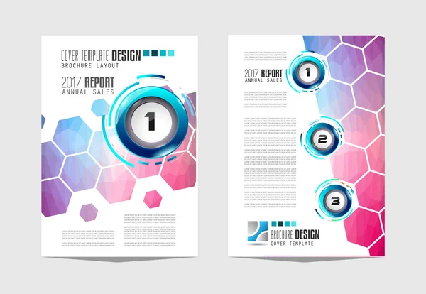 Broschürenvorlage Flyer Design Oder Einband Für Geschäftliche Zwecke Elegantes Layout — Stockvektor
