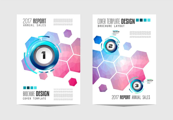 Broşür Şablonu Ilanı Tasarımı Veya Amaçlı Depliant Kapak Alan Için — Stok Vektör