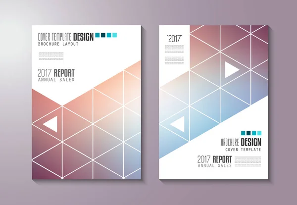 Brochure Template Flyer Design Depliant Cover Business Purposes Elegant Layout — Stock Vector