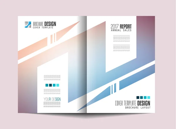 Brochure Template Flyer Design Depliant Cover Voor Zakelijke Doeleinden Elegante — Stockvector