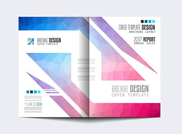 Brochure template, Flyer Design or Depliant Cover for business purposes. Elegant layout with space for text and images.