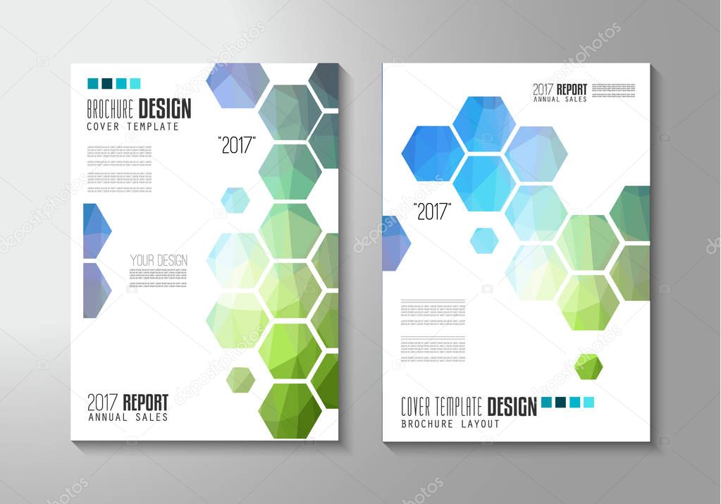 Brochure template, Flyer Design or Depliant Cover for business purposes. Elegant layout with space for text 