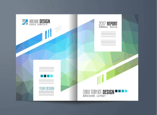 Brochure Template Flyer Design Depliant Cover Business Purposes Elegant Layout — Stock Vector