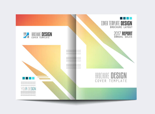 Brochure template, Flyer Design or Depliant Cover for business purposes. Elegant layout with space for text 