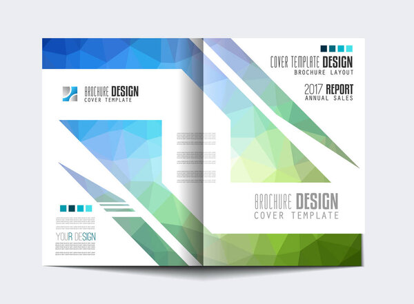Brochure template, Flyer Design or Depliant Cover for business purposes. Elegant layout with space for text 