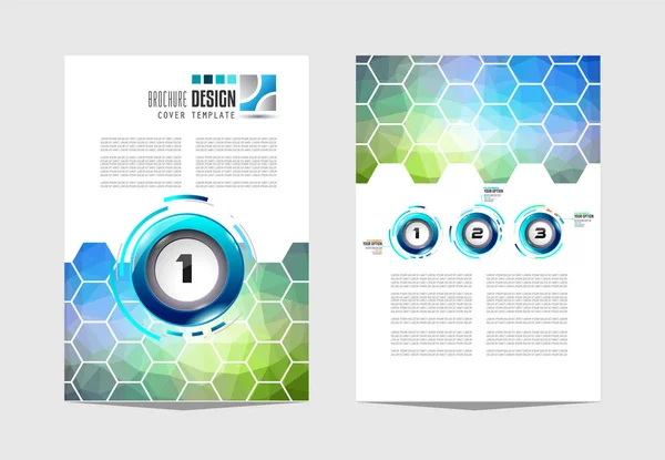 Modèle Brochure Conception Dépliant Couverture Dépendante Des Fins Professionnelles Mise — Image vectorielle