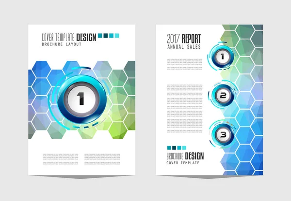 Brochure Template Flyer Design Depliant Cover Voor Zakelijke Doeleinden Elegante — Stockvector